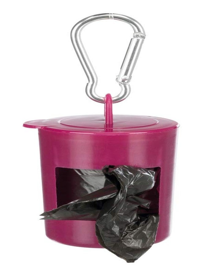 Trixie: - Poop Bag Dispenser with Karabiner | Made of Sturdy Enough Material to Pick up Your Pup's Poop | Leak-Proof and Easy to Use, Prevents Unwanted Mess | Assorted Colours - 2 Rolls of 20 Bags - Image 3